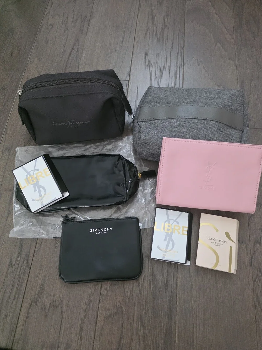 Designer VIP Beauty Makeup Cosmetic Pouch BUNDLE & travel perfumes BRAND NEW